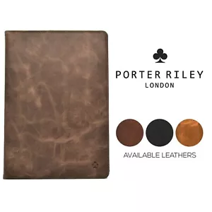 PORTER RILEY -  iPad Mini 4 Genuine Leather Stand / Flip / Wallet Case - Picture 1 of 37