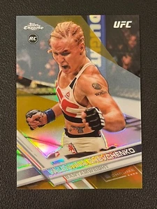 Valentina Shevchenko 2017 Topps Chrome UFC Rookie Gold Refractor 50/50 83 - Imagen 1 de 2
