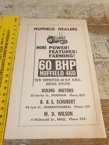 1963 NUFFIELD 460   Tractor Australian Sales Advert - Picture 1 of 1