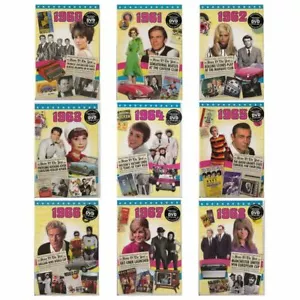 Birthday Greeting Card DVD Gift 65th 60th Anniversary 1965 1960 Year News Events - Picture 1 of 31