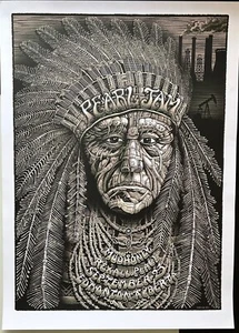 Bellissimo esempio di poster full size Pearl Jam Chief di EMEK - Foto 1 di 6