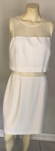 Aiden Mattox Ivory Formal Cocktail Dress Size 10 - Picture 1 of 10