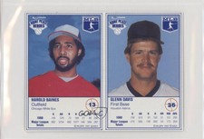 1987 Kraft Home Plate Heroes Food Issue Panels Harold Baines Glenn Davis HOF
