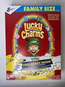 Pokemon 25 Aniversario General Mills Cereal Amuletos de la Suerte Cartas Pokémon en el interior! - Imagen 1 de 2