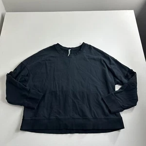 Fabletics Women’s Black Long Sleeve Pocket Sweatshirt Sweater Pullover Size 2X - Picture 1 of 9