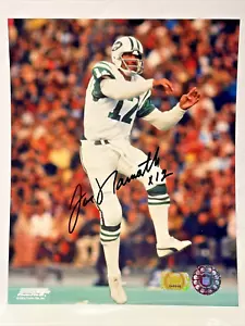 JOE NAMATH Signed AUTOGRAPHED NY JETS 8x10 Photo w/ Hologram - Picture 1 of 2