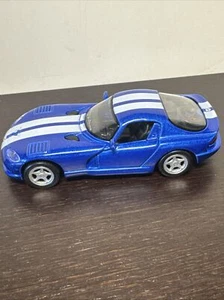 Maisto 1998 DODGE VIPER GTS 1:39 Scale Blue Hardtop Diecast Sports Car - Picture 1 of 8