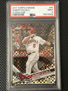 Topps Chrome Albert Pujols 2017 PSA 9 X-FRACTOR - Imagen 1 de 2