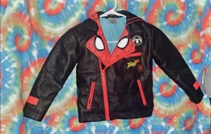 Disney Spiderman Faux Leather Children's Jacket - Picture 1 of 6