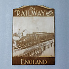 THE RAILWAY PUB SIGN - Wooden Sign Plaque - Engraved Wood