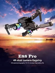 E88 Pro 4k Drone- Professional 4k Remote control Drone with Dual-Camera - Picture 1 of 6