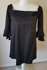 Blouse Missguided Size 12 Black Womens Bnwt