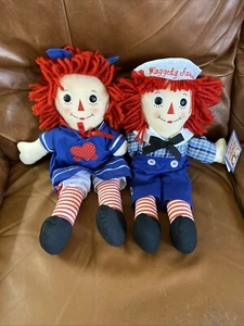 Raggedy Ann and Andy 17” Doll Red, White, Blue Dress by Aurora Adorable 2012 - Picture 1 of 8