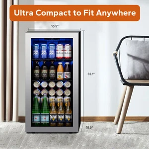 Ca'Lefort Beverage Cooler Refrigerator Mini Fridge 120 Cans - Picture 1 of 5