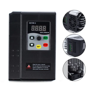 3-Phasen 2,2kW 380V Frequenzumrichter VFD Wechselrichter Motor Drehzahlregler - Bild 1 von 9