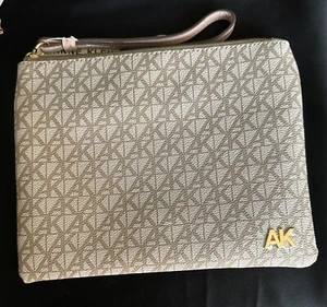 Anne Klein Repeat Logo Wristlet/Pouch - Picture 1 of 4