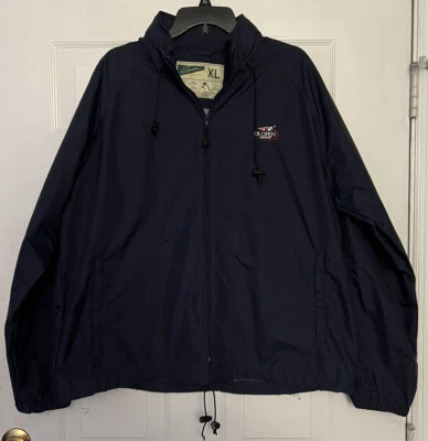 2005 US Open Staff tênis com capuz ventilado náilon corta-vento masculino GG - Imagem 1 de 4