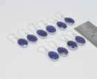 Wholesale 5pr 925 Sterling Silver Blue Simulated Sapphire Hook Earring Lot J101