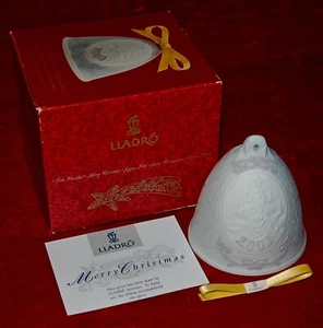 CAMPANA NAVIDAD PORCELANA LLADRO 2003 #6728 Nueva En Caja Original Hecha en España - Imagen 1 de 8
