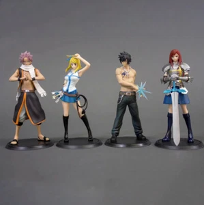 4er Set Anime Fairy Tail SC-Serie Lucy Erza Gray Natsu Figuren Modelle verpackt - Bild 1 von 12