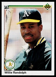 Willie Randolph 1990 Upper Deck #704 Oakland Athletics - Picture 1 of 2