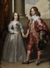 high quality oil painting 100% handpainted on canvas "willem ii and his bride "