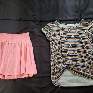 girl large skirt and Panda top - Picture 1 of 3