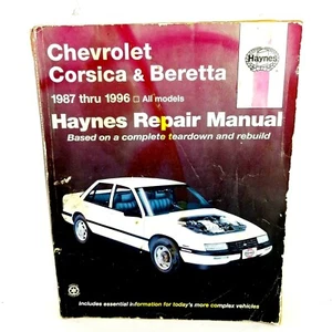 Haynes Manual Chevrolet Corsica & Beretta 1987 thru 1996 All Models Auto Repair  - Picture 1 of 8