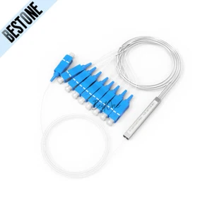 SC/UPC 1 to 2/4/8/16/32 Mini PLC Fiber Optic Splitter FTTH CATV Splitter Optical - Afbeelding 1 van 13