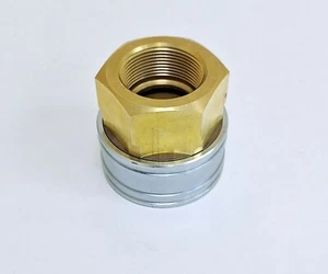 Eaton 12-ST Hansen Series Brass Straight Through Ball Lock Hydraulic Fitting - Picture 1 of 6