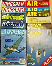 AirPictorial x3,Wingspan x2,Aircraft Ilustrated x3,Airforces x2 AirInternational