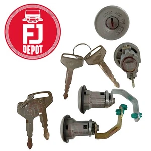 IGNITION LOCK CYLINDER KEY SET FJ40 FJ43 FJ45 FOR LAND CRUISER TOYOTA 1973-1985 - Picture 1 of 3