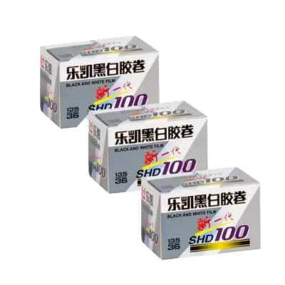 Lucky Film SHD100 B&W 负片 DX 胶片(35 毫米卷膜,36 张曝光)3 件装 — 第 1/4 张图片