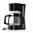 Geepas Filter Coffee Machine 1.5L Black Boil Dry Protection Anti Drip Function