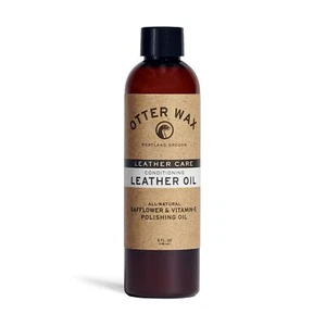 Olio in pelle cera di lontra | balsamo in pelle naturale da 5 once | Realizzato in... - Foto 1 di 4