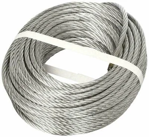 Seil Kommerziell Kabel Stahl Verzinkt 72 Drähte 100MT 6MM 1200KG Flaschenzug 141 - Bild 1 von 2