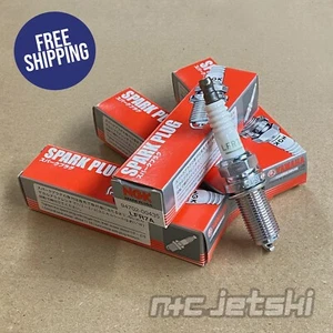4 X Genuine Yamaha NGK LFR7A Spark Plugs for use in SVHO Waverunners - Picture 1 of 3