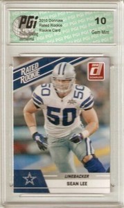 Sean Lee Dallas Cowboys LB 2010 Donruss Rated Rookie Card #90 PGI 10