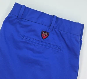 Polo Golf Ralph Lauren Golf Calce Clásico Para Hombres 40 Pantalones Cortos Azul Preppy Cresta Elástica - Imagen 1 de 16