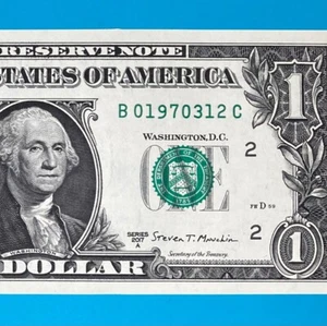 1970 March 12 (B 01970312 C) BIRTHDAY $1 One Dollar Bill *UNC* (_1970 / 3 / 12) - Picture 1 of 4