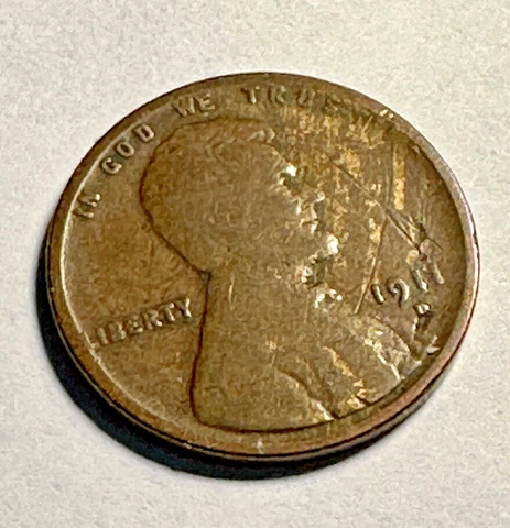 1911-D Wheat 1c Mixed Alloy “Woody” Lamination Error W/Obverse Peel!! ~ H99 Cover