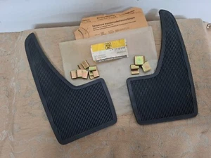 PAIR NOS GENUINE OPEL UNIVERSAL MUD FLAPS Olympia Kadett A B C # 1718598 - Picture 1 of 5