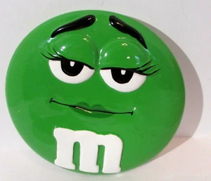 Plato de caramelo de cerámica Green M&M's Lady Character - Imagen 1 de 6