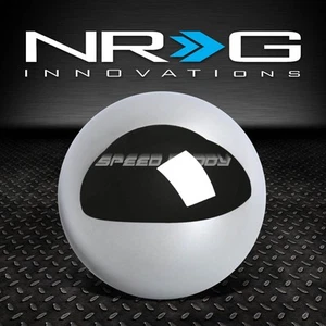 NRG BALL STYLE MANUAL HEAVY WEIGHTED 5-/6-SPEED SHIFTER STICK SHIFT KNOB CHROME - Picture 1 of 3