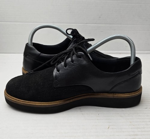 Scarpe da donna Clarks Baillie stringate Glick Darby taglia UK 4 5 nere stringate