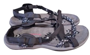 Skechers Reggae Slim - Slip Spliced (Grey) Women's Sandals Size 7 - Picture 1 of 7