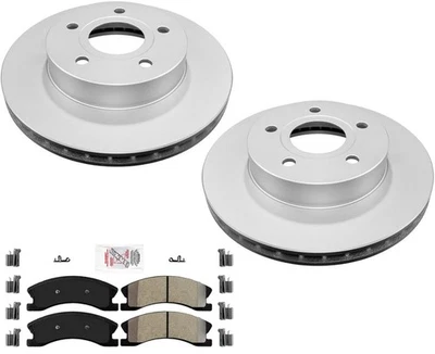 Передние роторы с покрытием и колодки AmeriBRAKES для Jeep Grand Cherokee 1999-04 - Изображение 1 из 4