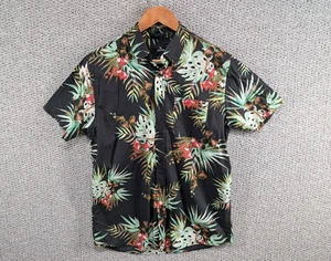 Rip Curl Men's Colourful Floral Hawaiian Resort Surf Cotton Button Shirt S - Picture 1 of 10