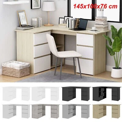 Schreibtisch Eckschreibtisch Bürotisch PC Tisch Computertisch Arbeitstisch - Bild 1 von 4
