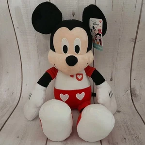 Peluche grande Mickey Mouse 19" peluche Disney amor día de San Valentín NUEVO - Imagen 1 de 14